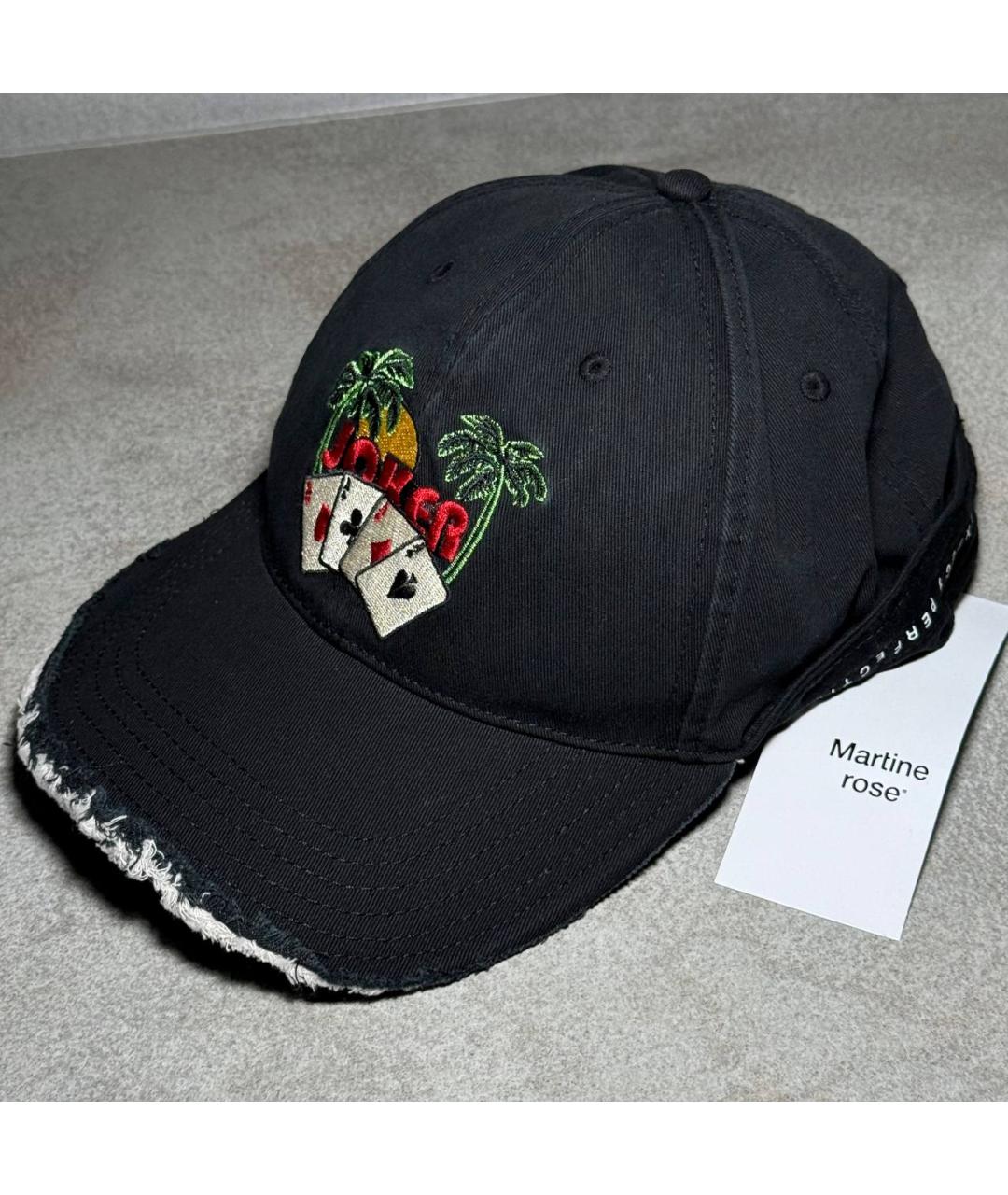 MARTINE ROSE Черная кепка/бейсболка, фото 2