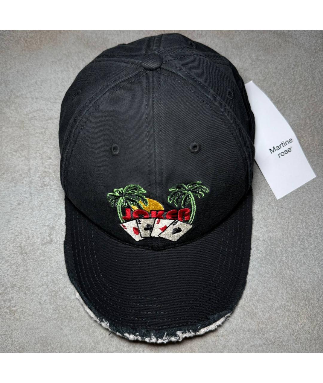 MARTINE ROSE Черная кепка/бейсболка, фото 5