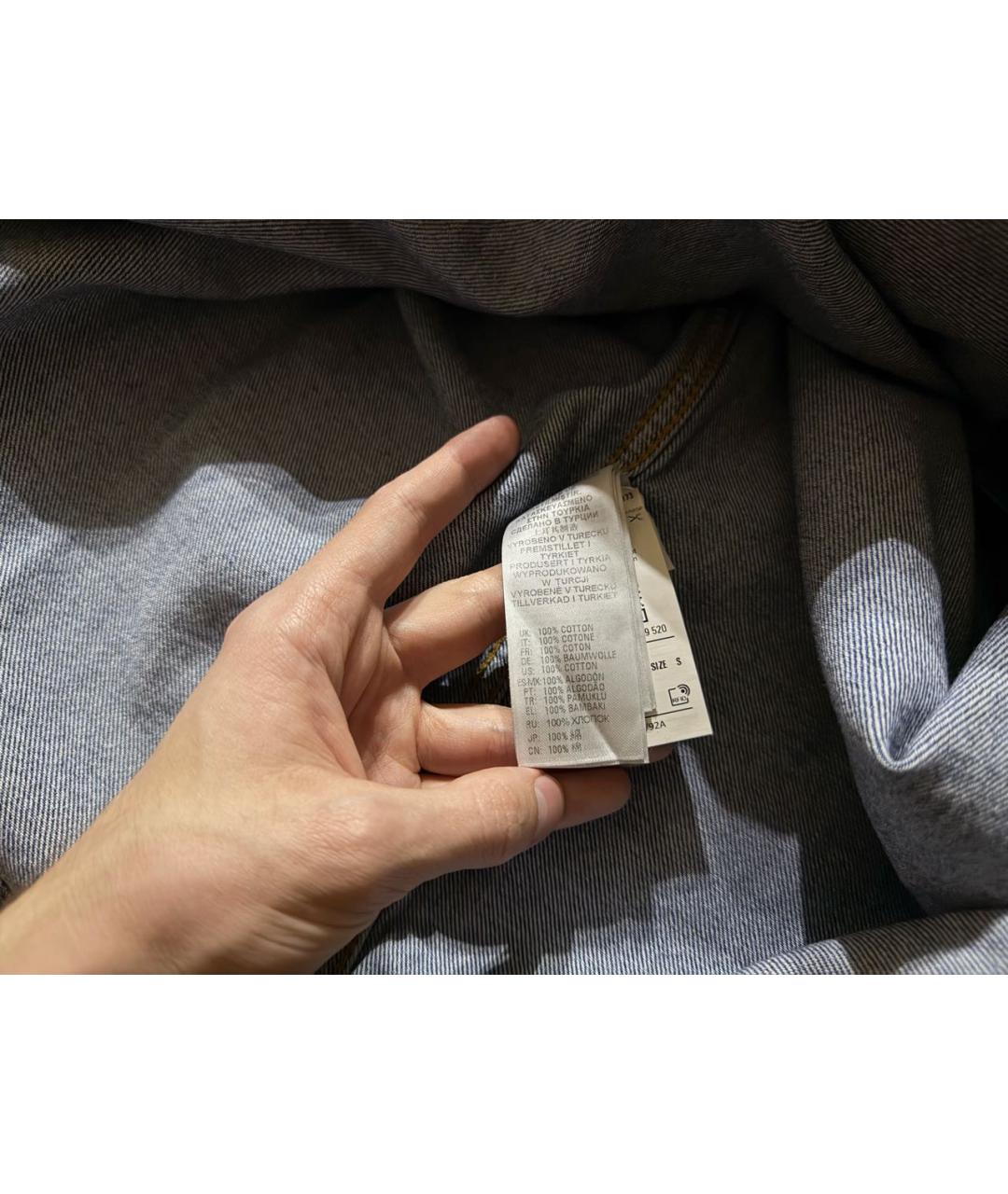 DIESEL Синяя хлопковая кэжуал рубашка, фото 8