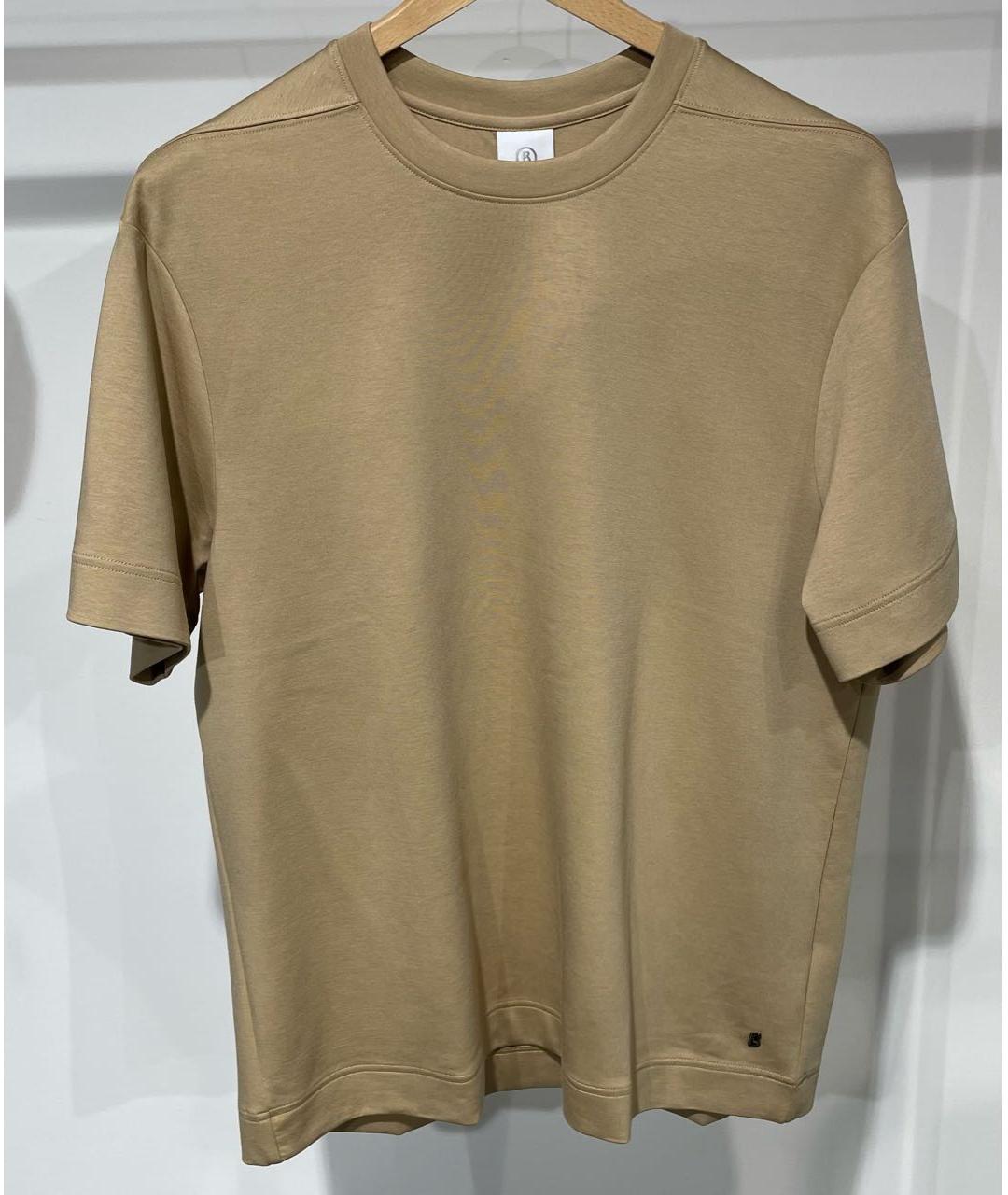 BOGNER Бежевая хлопковая футболка, фото 7