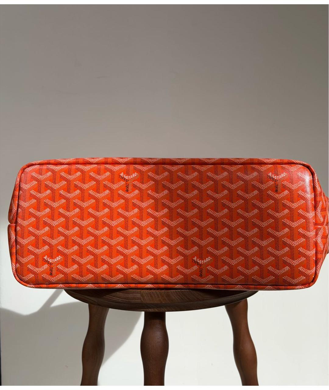 GOYARD Оранжевая кожаная сумка через плечо, фото 5