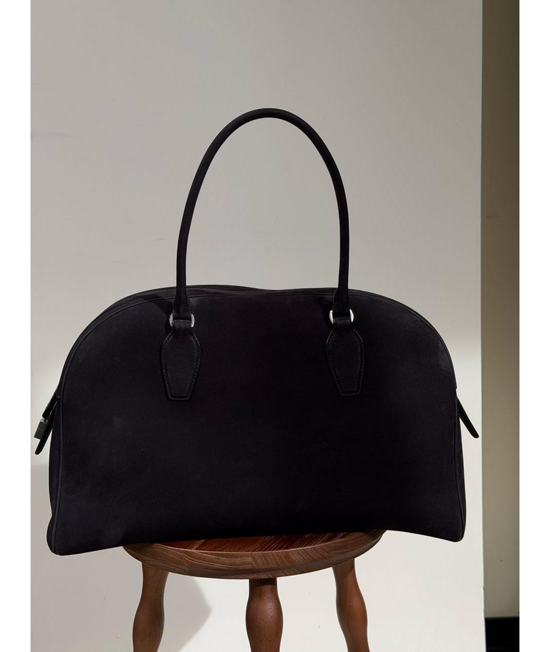 THE ROW Черная замшевая сумка через плечо, фото 8