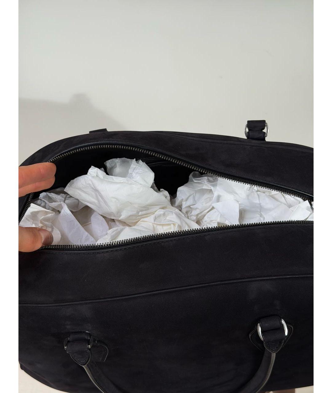 THE ROW Черная замшевая сумка через плечо, фото 6
