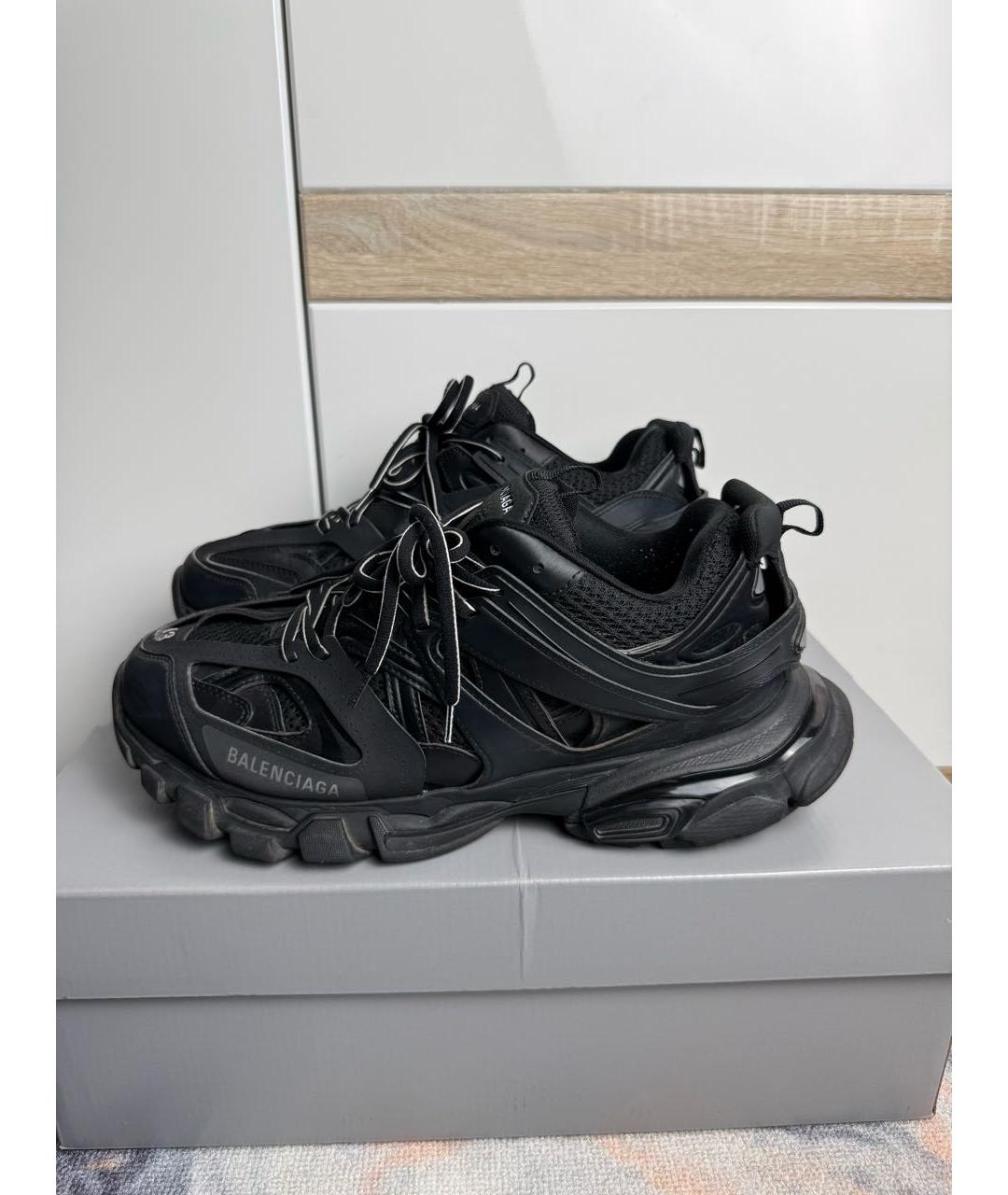 BALENCIAGA Черные синтетические низкие кроссовки / кеды, фото 6