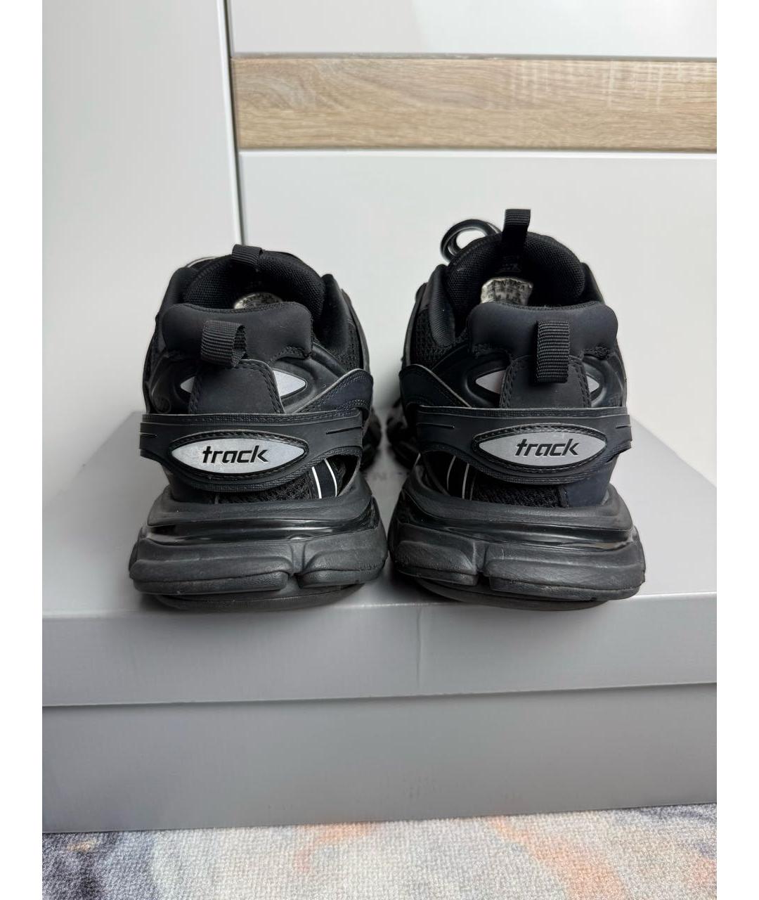 BALENCIAGA Черные синтетические низкие кроссовки / кеды, фото 3