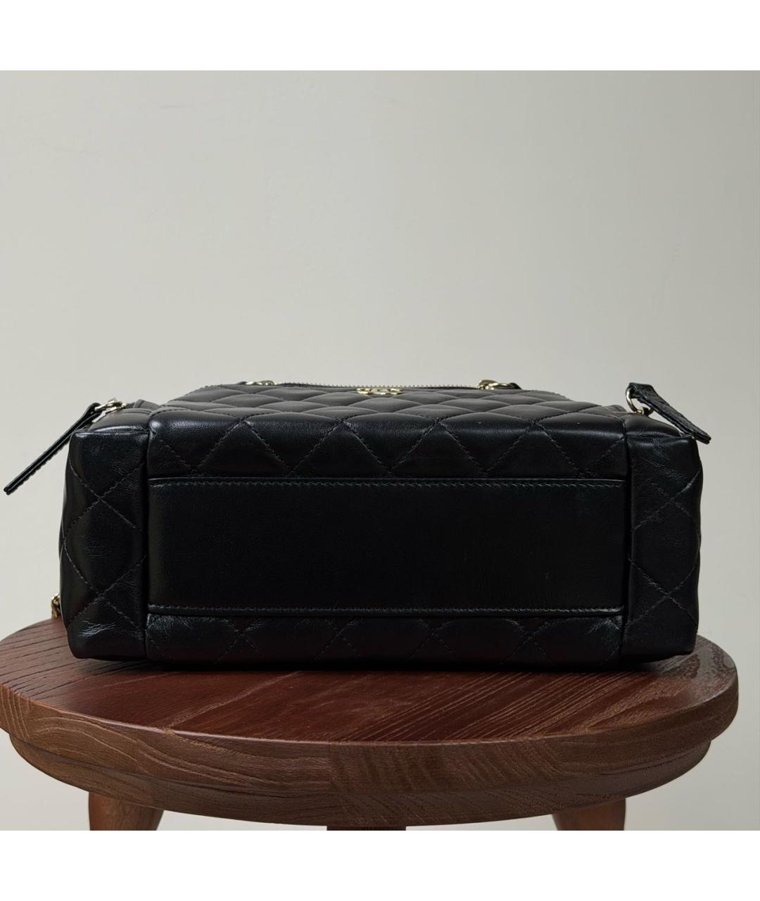 CHANEL Черная кожаная косметичка, фото 7