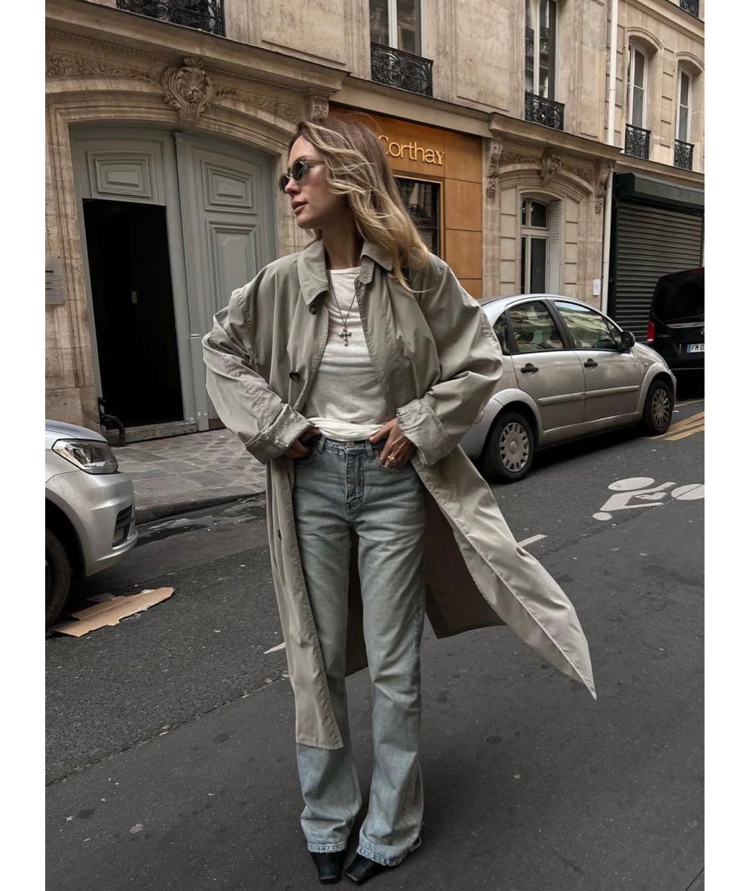 MAISON MARGIELA Бежевый тренч/плащ, фото 2