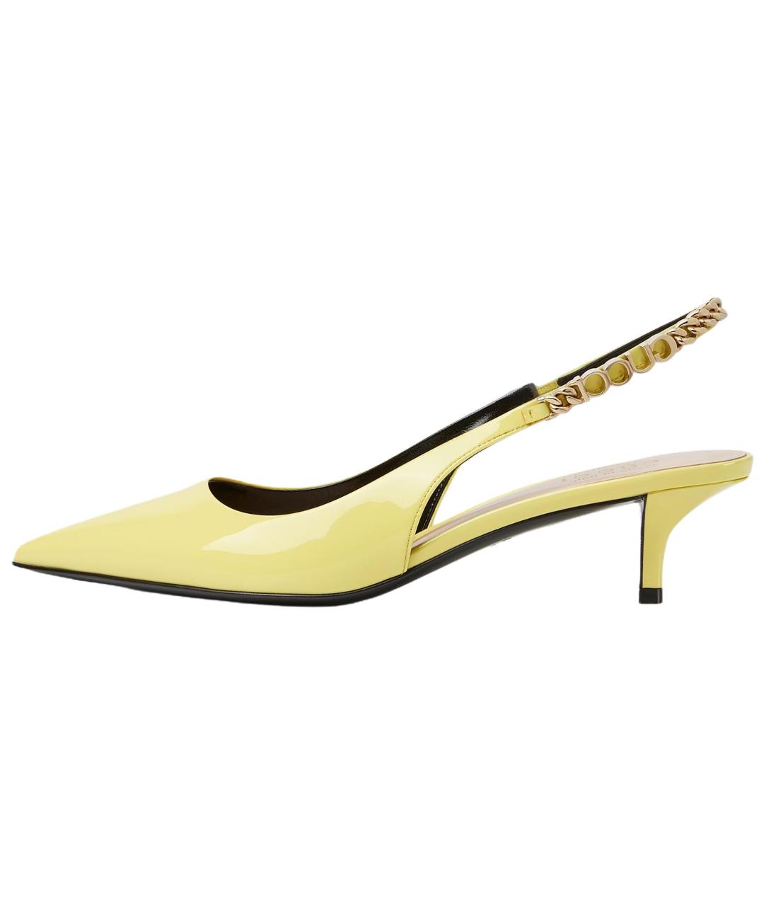 GUCCI Желтые кожаные туфли, фото 5