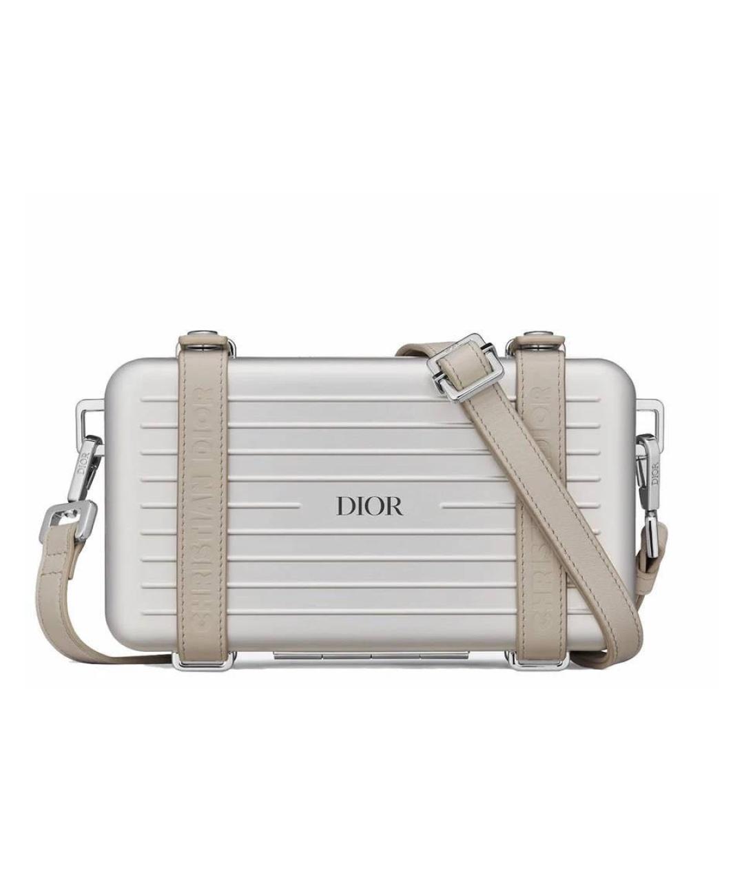 CHRISTIAN DIOR Серебряная сумка с короткими ручками, фото 7