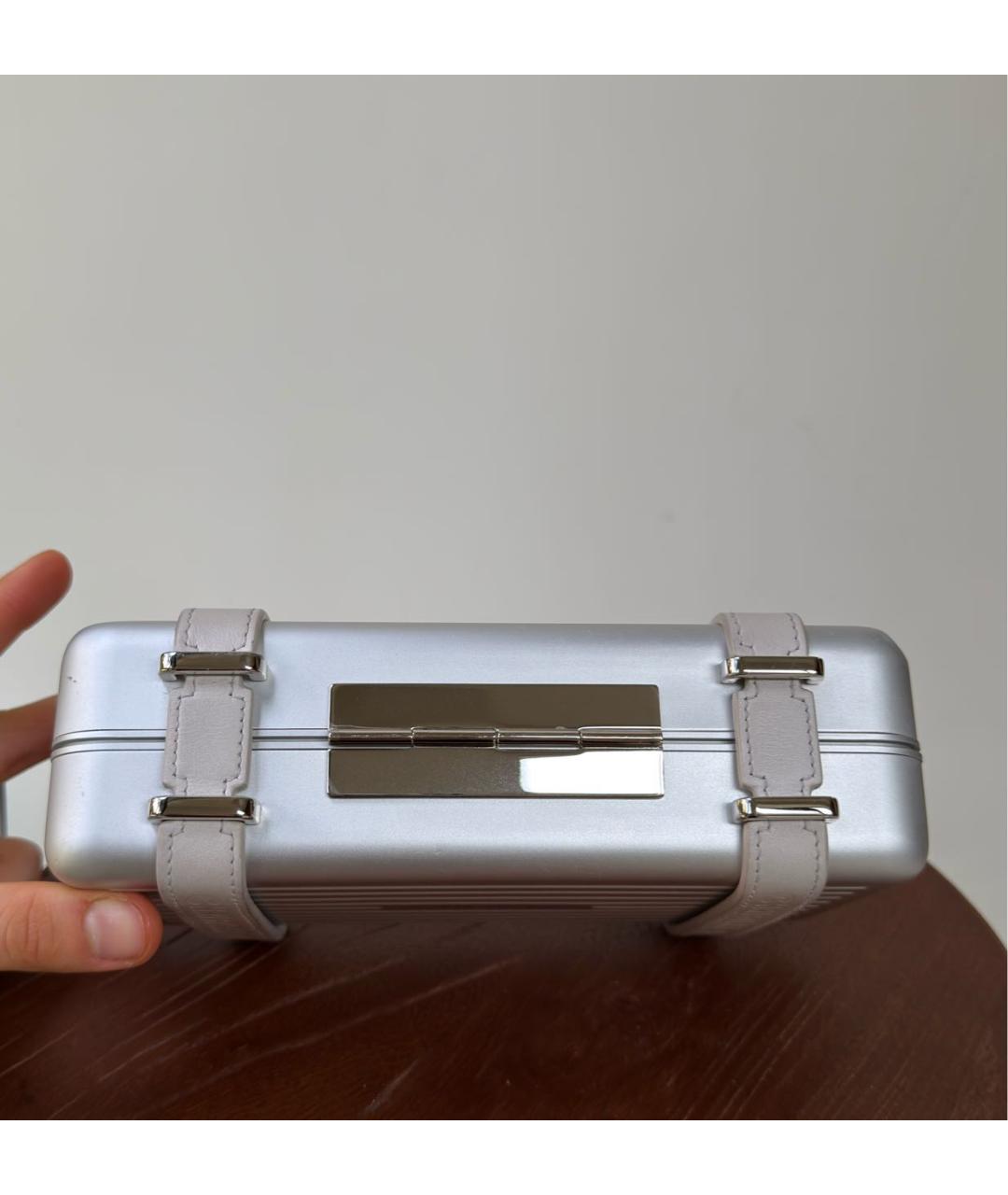 CHRISTIAN DIOR Серебряная сумка с короткими ручками, фото 6