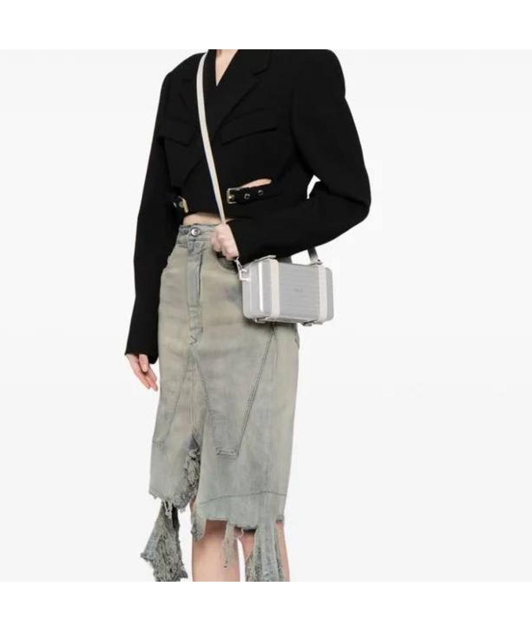 CHRISTIAN DIOR Серебряная сумка с короткими ручками, фото 2