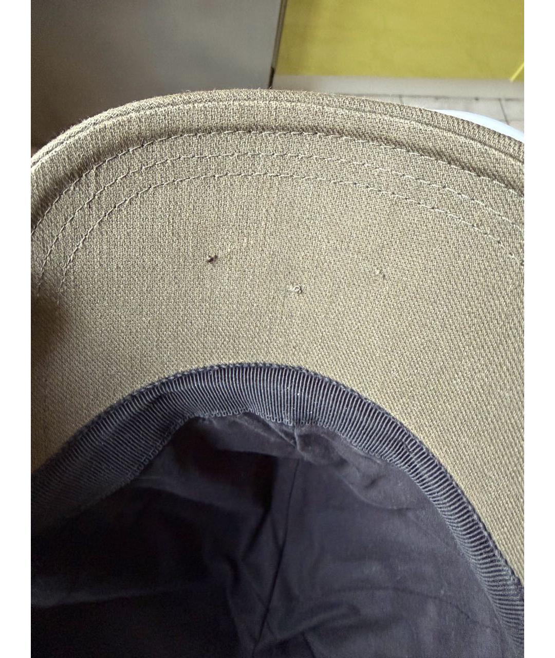 MIU MIU Хаки хлопковая кепка, фото 8