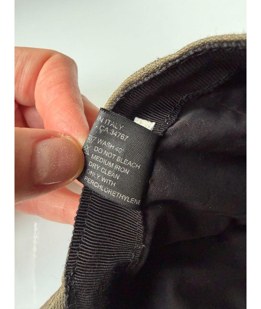 MIU MIU Хаки хлопковая кепка, фото 7