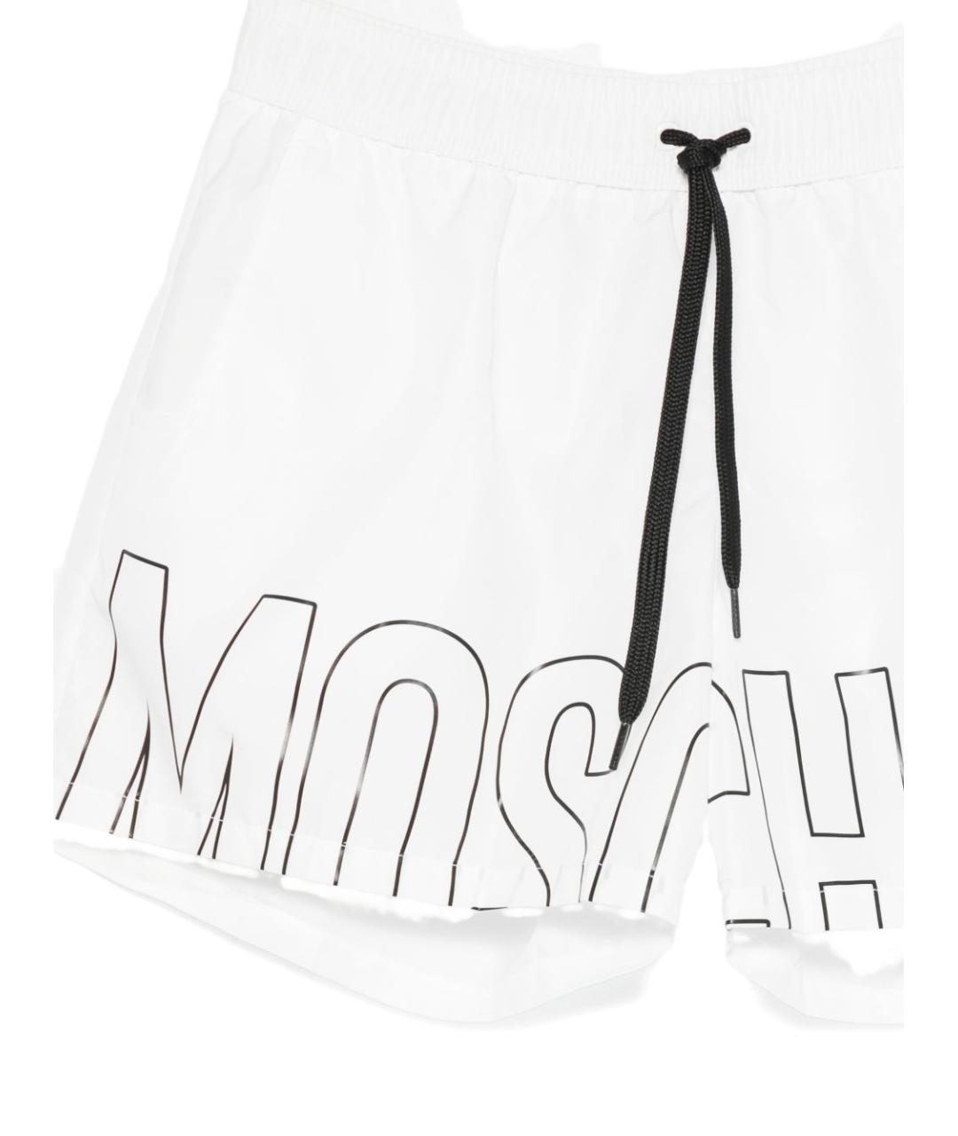 MOSCHINO Белые полиэстеровые шорты, фото 3
