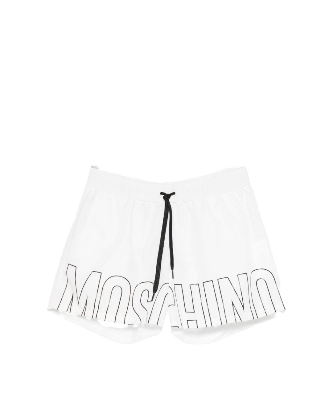 MOSCHINO Белые полиэстеровые шорты, фото 1