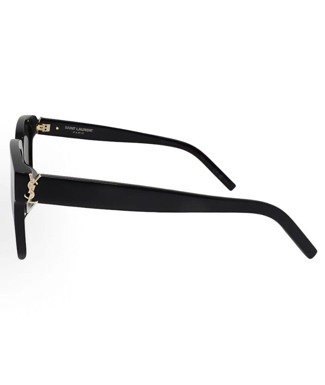 SAINT LAURENT Черные пластиковые солнцезащитные очки, фото 3
