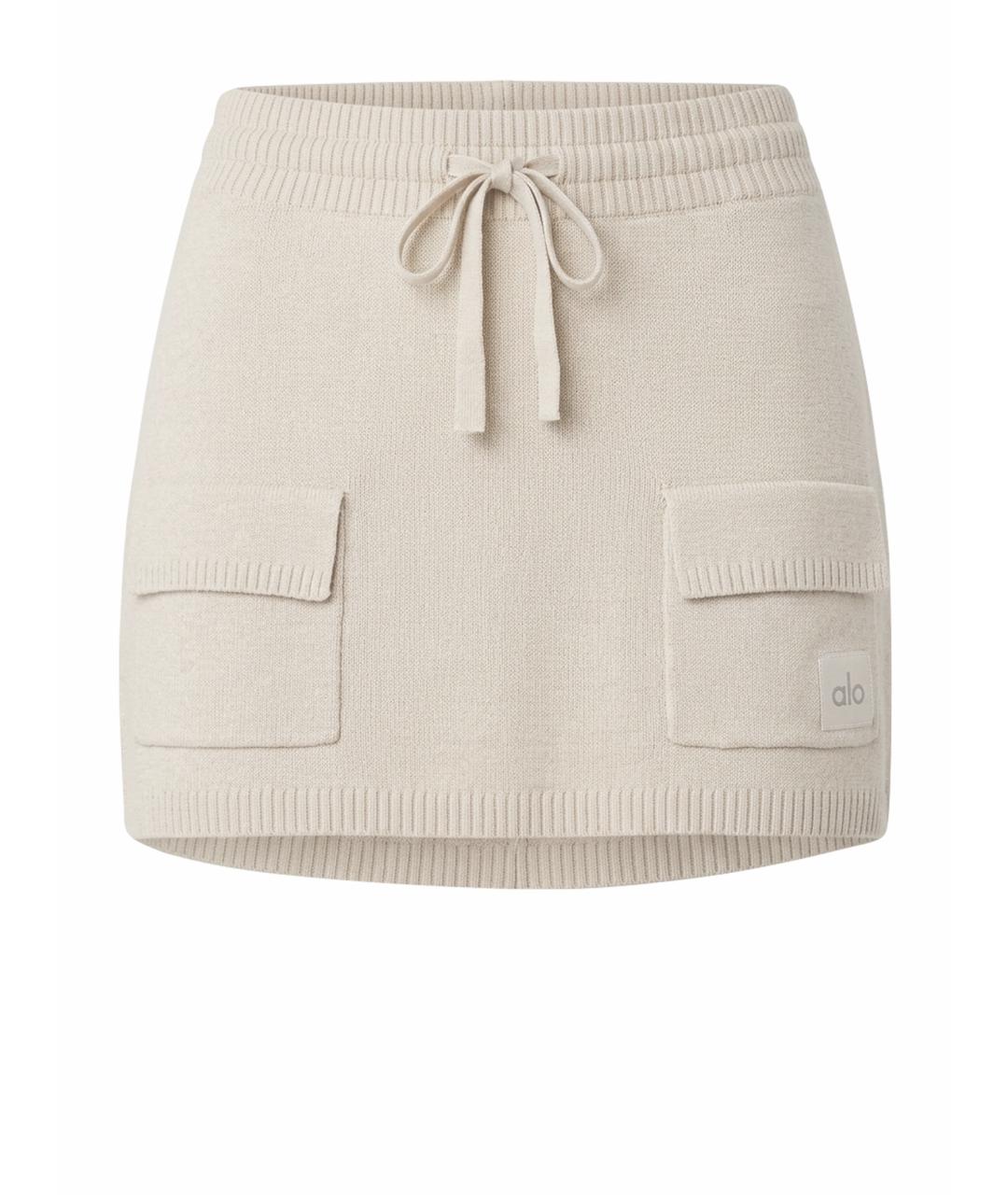 ALO YOGA Бежевая юбка-шорты, фото 1