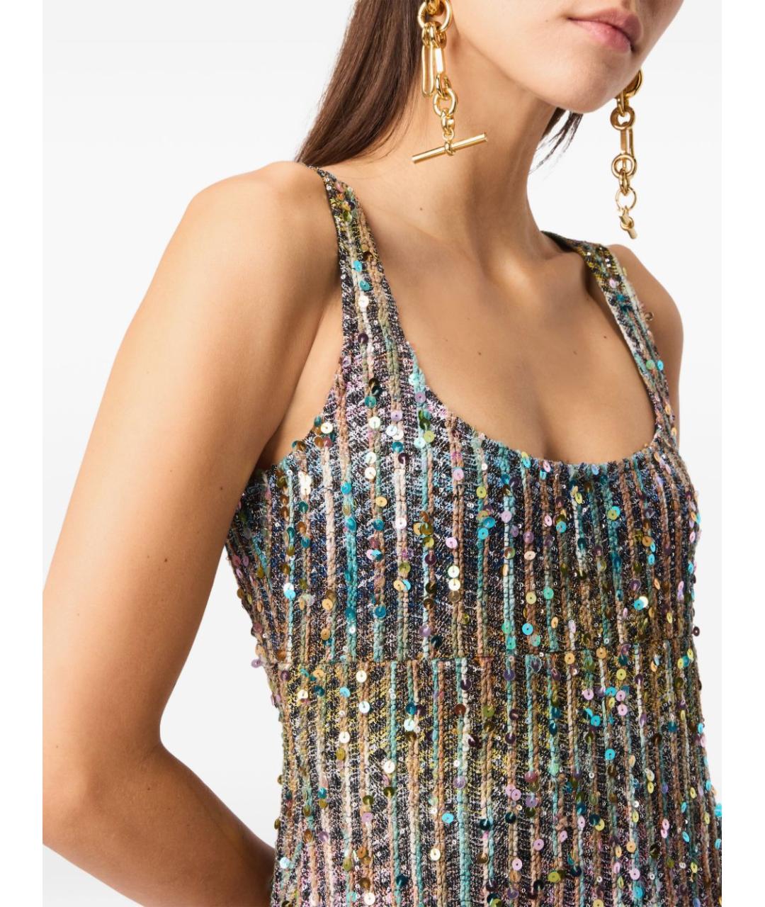 MISSONI Коричневое хлопковое повседневное платье, фото 2