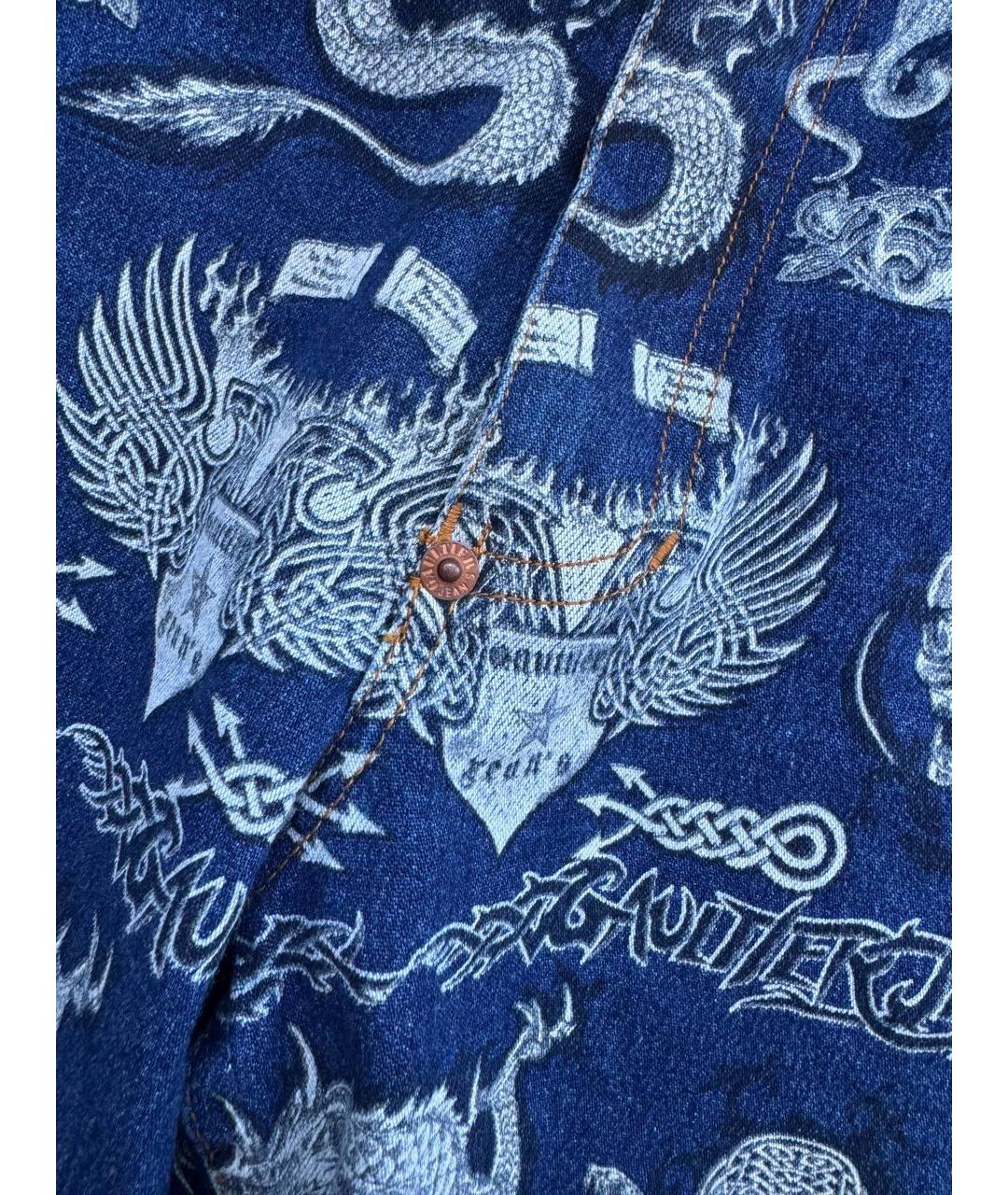 JEAN PAUL GAULTIER Хлопковые прямые джинсы, фото 7