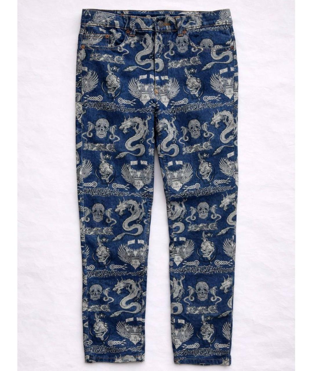 JEAN PAUL GAULTIER Хлопковые прямые джинсы, фото 8