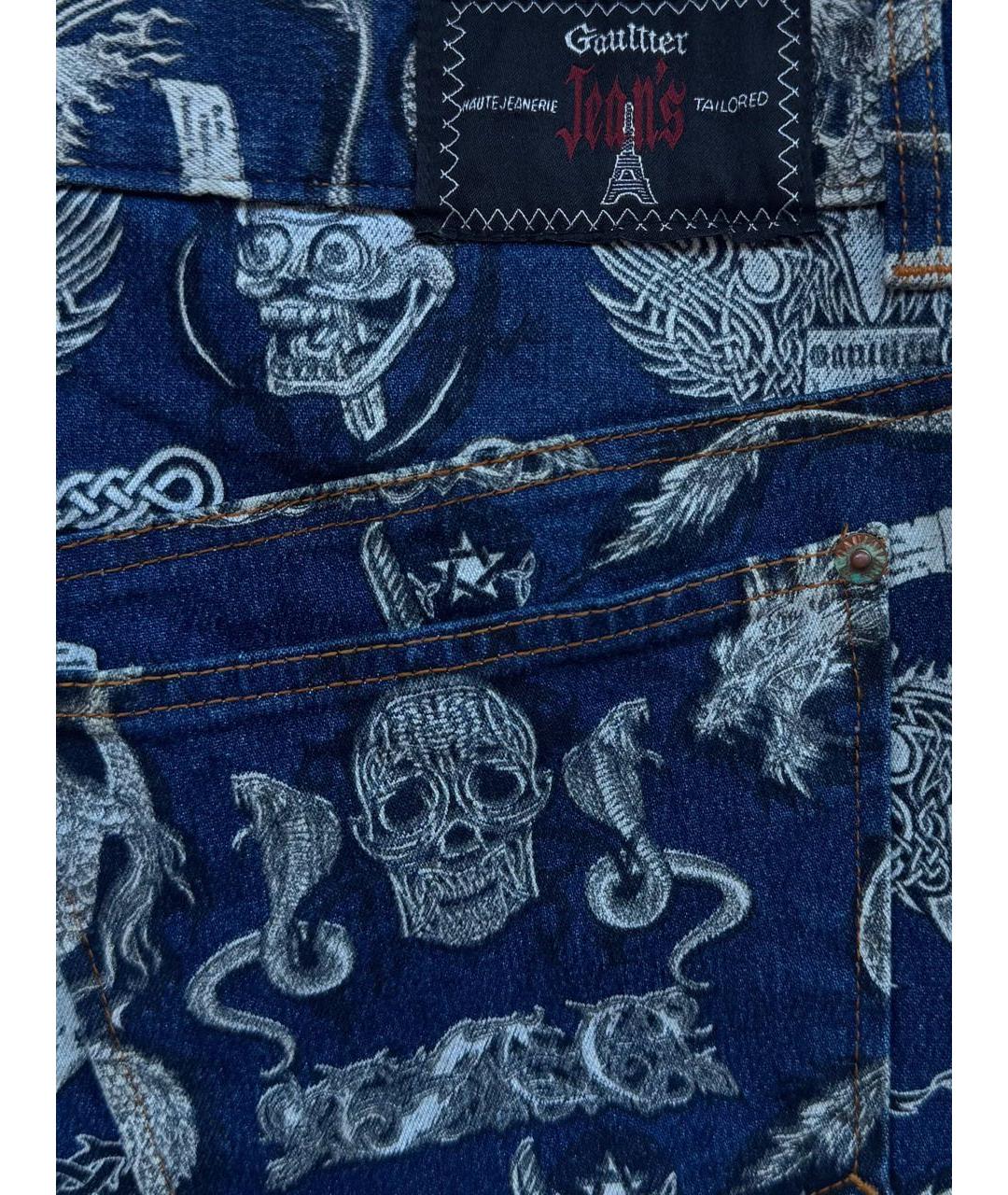JEAN PAUL GAULTIER Хлопковые прямые джинсы, фото 4