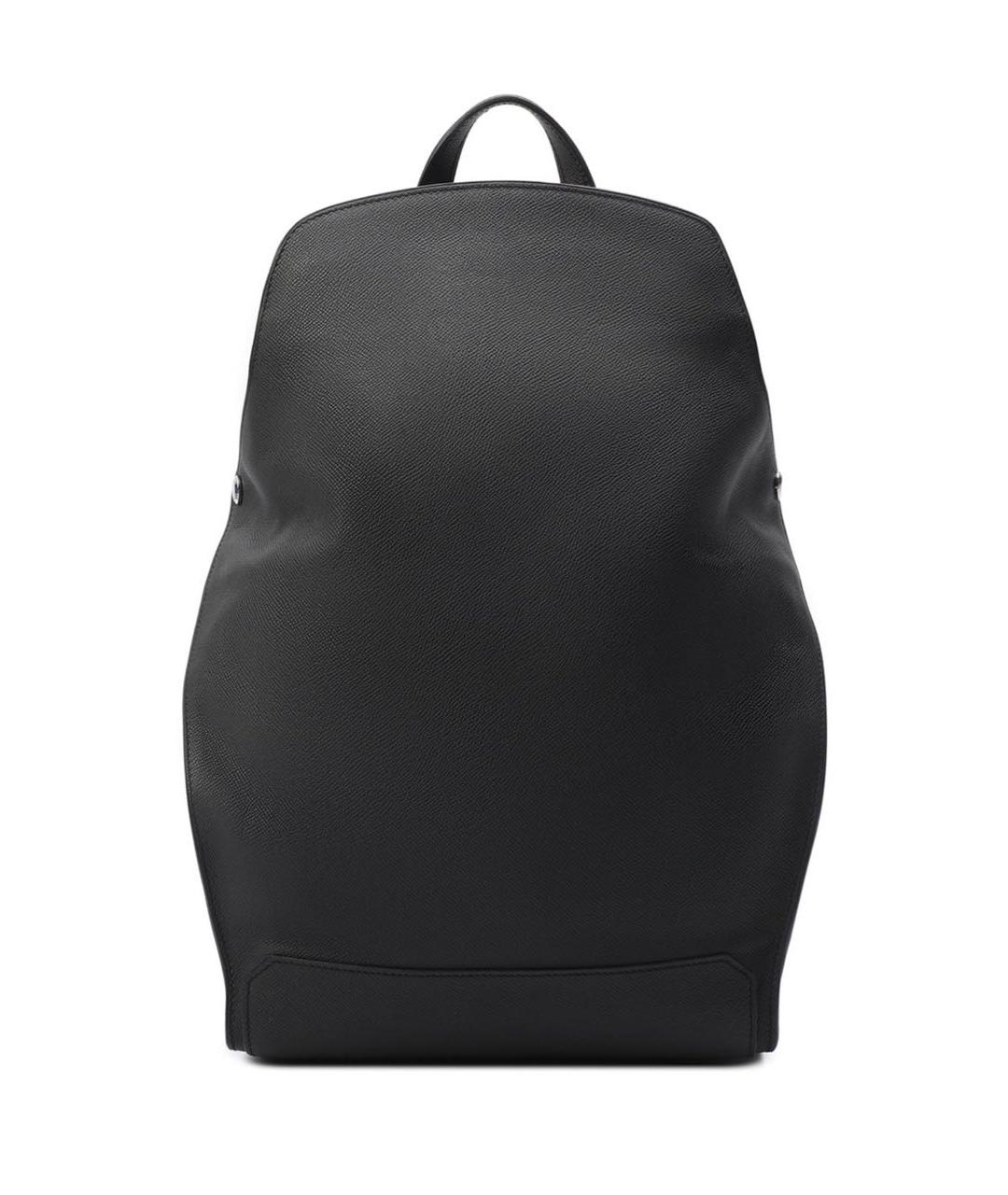 HERMES Черный кожаный рюкзак, фото 9