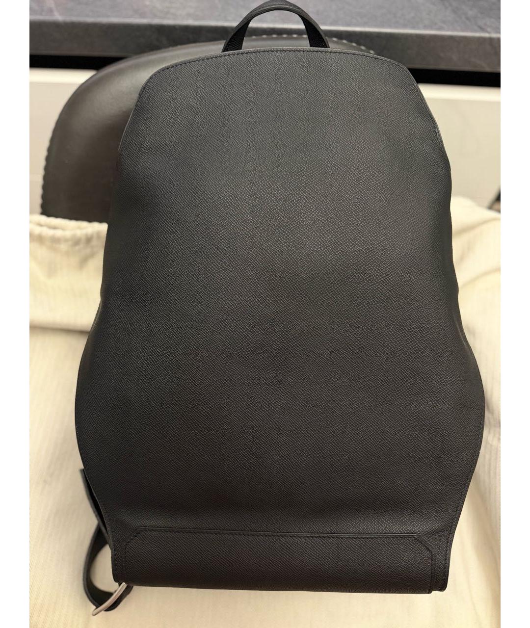 HERMES Черный кожаный рюкзак, фото 3