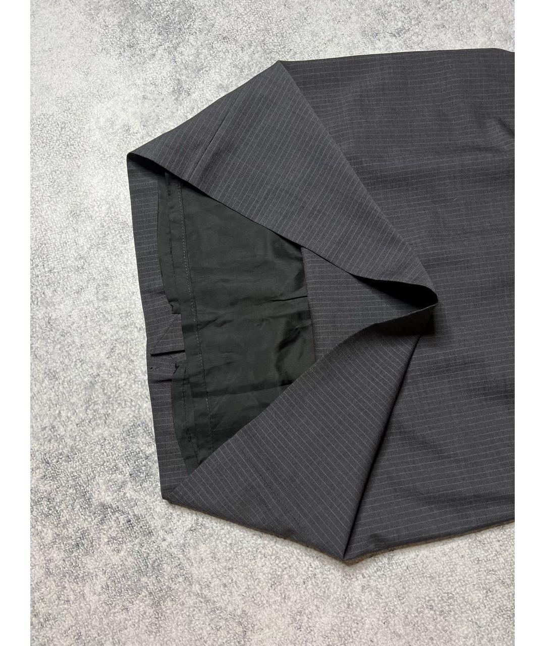 VALENTINO Серая шерстяная юбка миди, фото 3