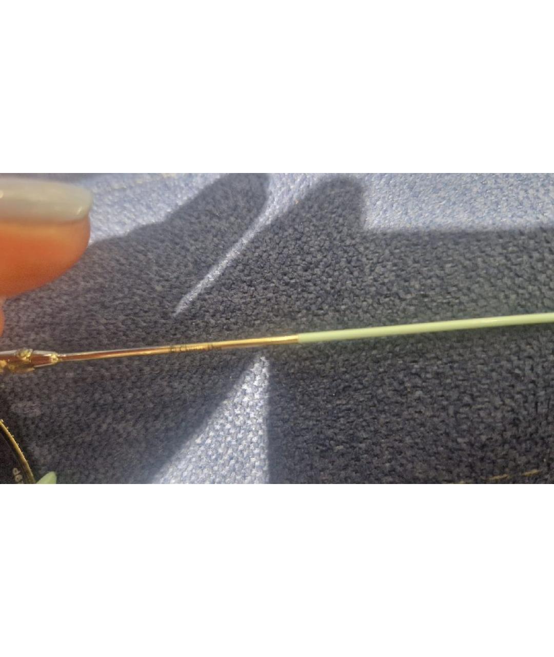 CHRISTIAN DIOR Голубые металлические солнцезащитные очки, фото 6