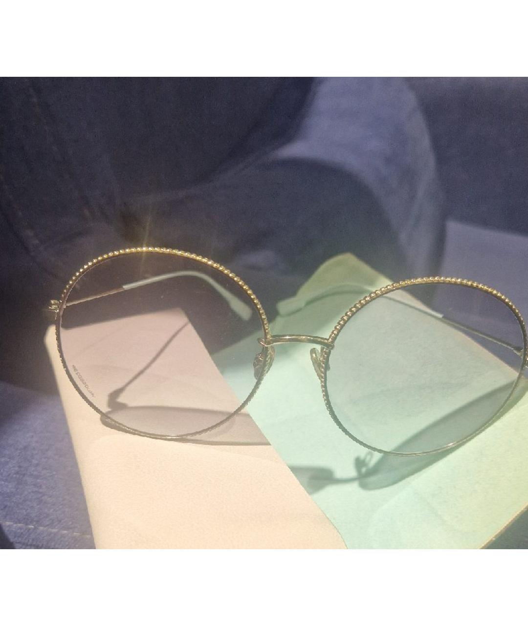 CHRISTIAN DIOR Голубые металлические солнцезащитные очки, фото 3