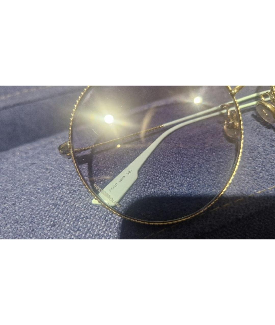 CHRISTIAN DIOR Голубые металлические солнцезащитные очки, фото 4