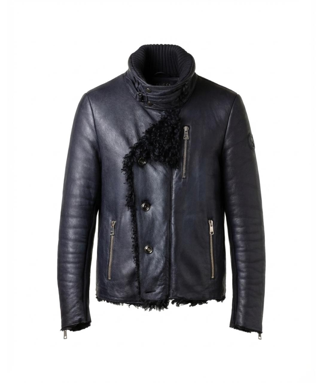 GUCCI Черная кожаная дубленка/шуба, фото 9