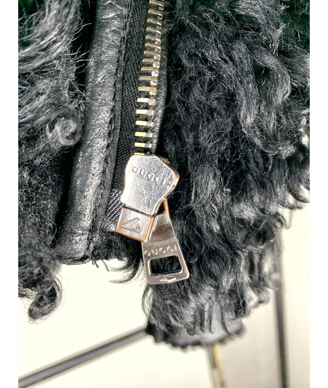 GUCCI Черная кожаная дубленка/шуба, фото 6