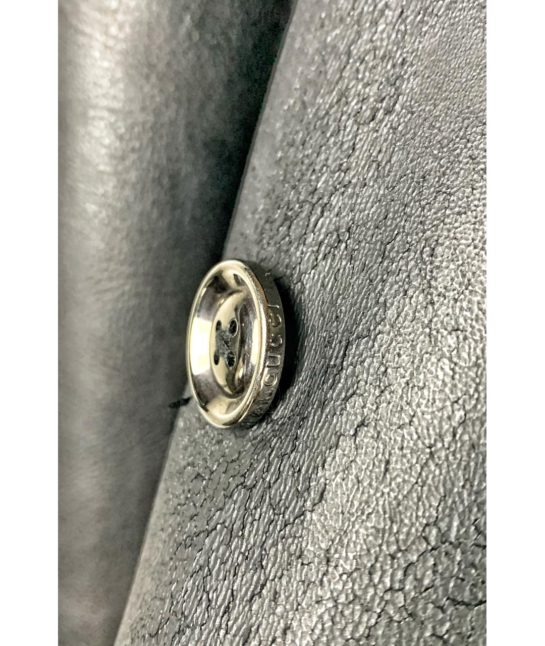 GUCCI Черная кожаная дубленка/шуба, фото 7