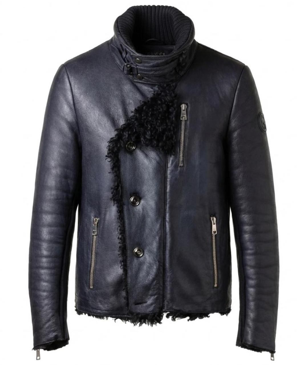 GUCCI Черная кожаная дубленка/шуба, фото 1