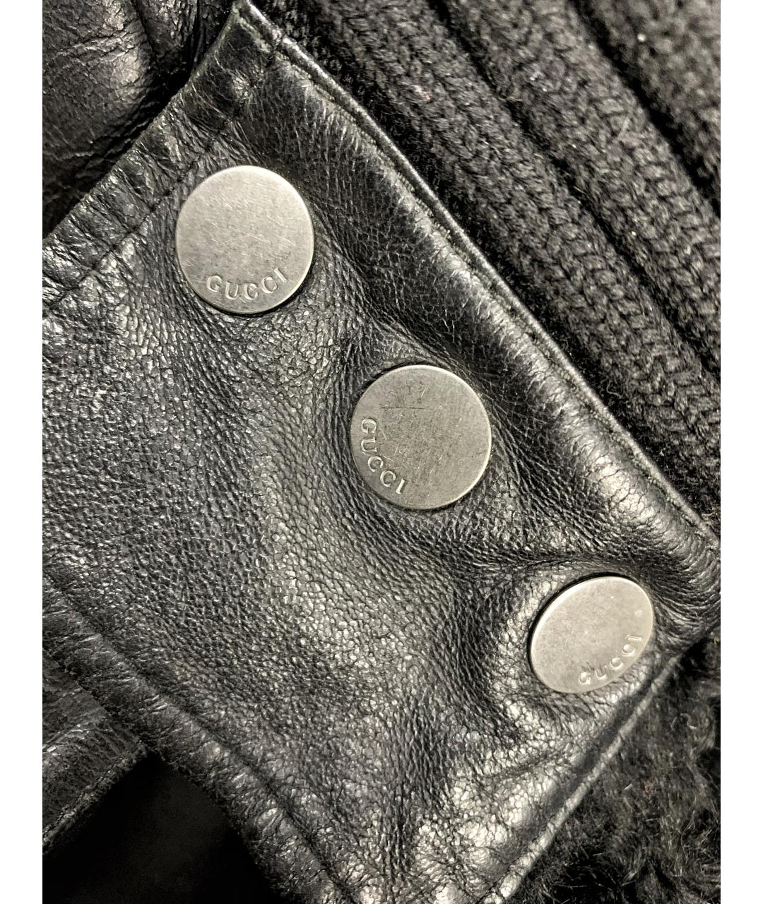 GUCCI Черная кожаная дубленка/шуба, фото 8