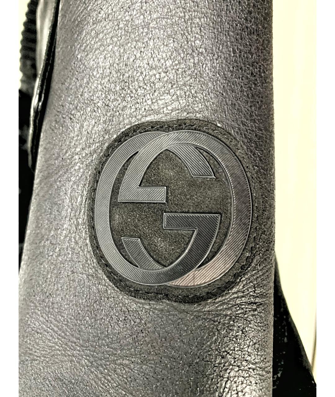 GUCCI Черная кожаная дубленка/шуба, фото 5