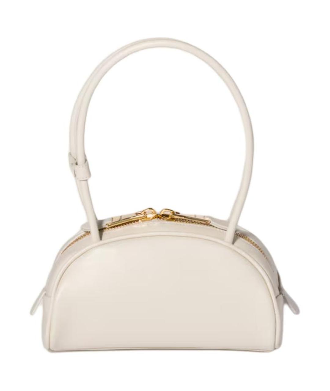 MIU MIU Бежевая кожаная сумка с короткими ручками, фото 3