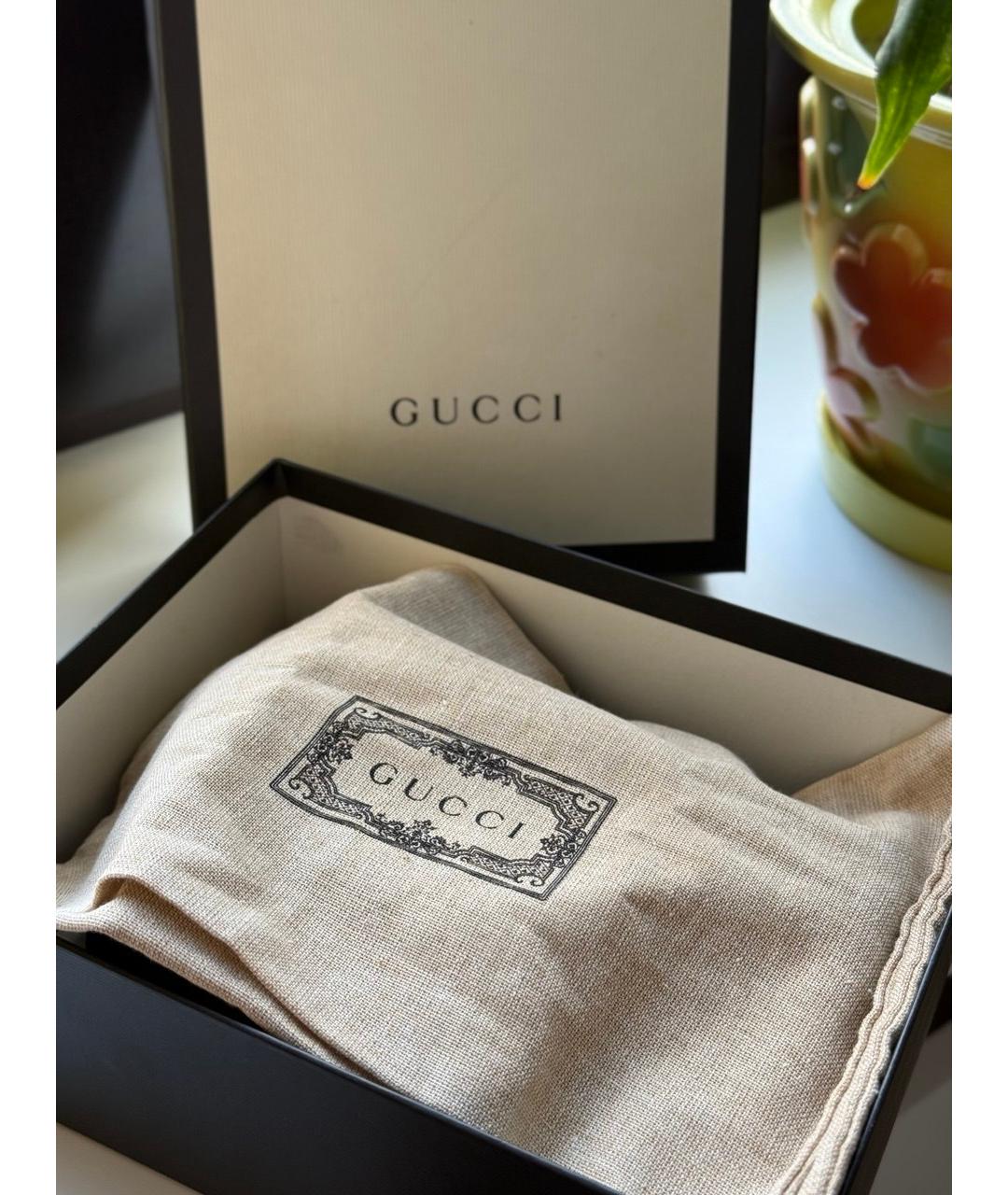 GUCCI Синяя кожаная сумка через плечо, фото 9