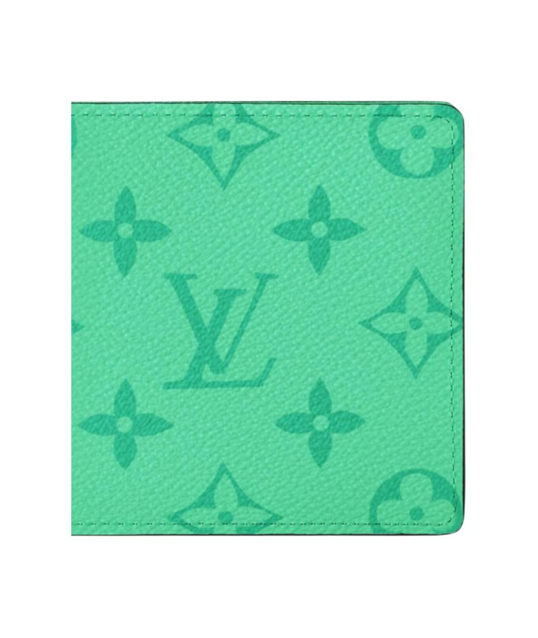 LOUIS VUITTON Зеленый кошелек, фото 5