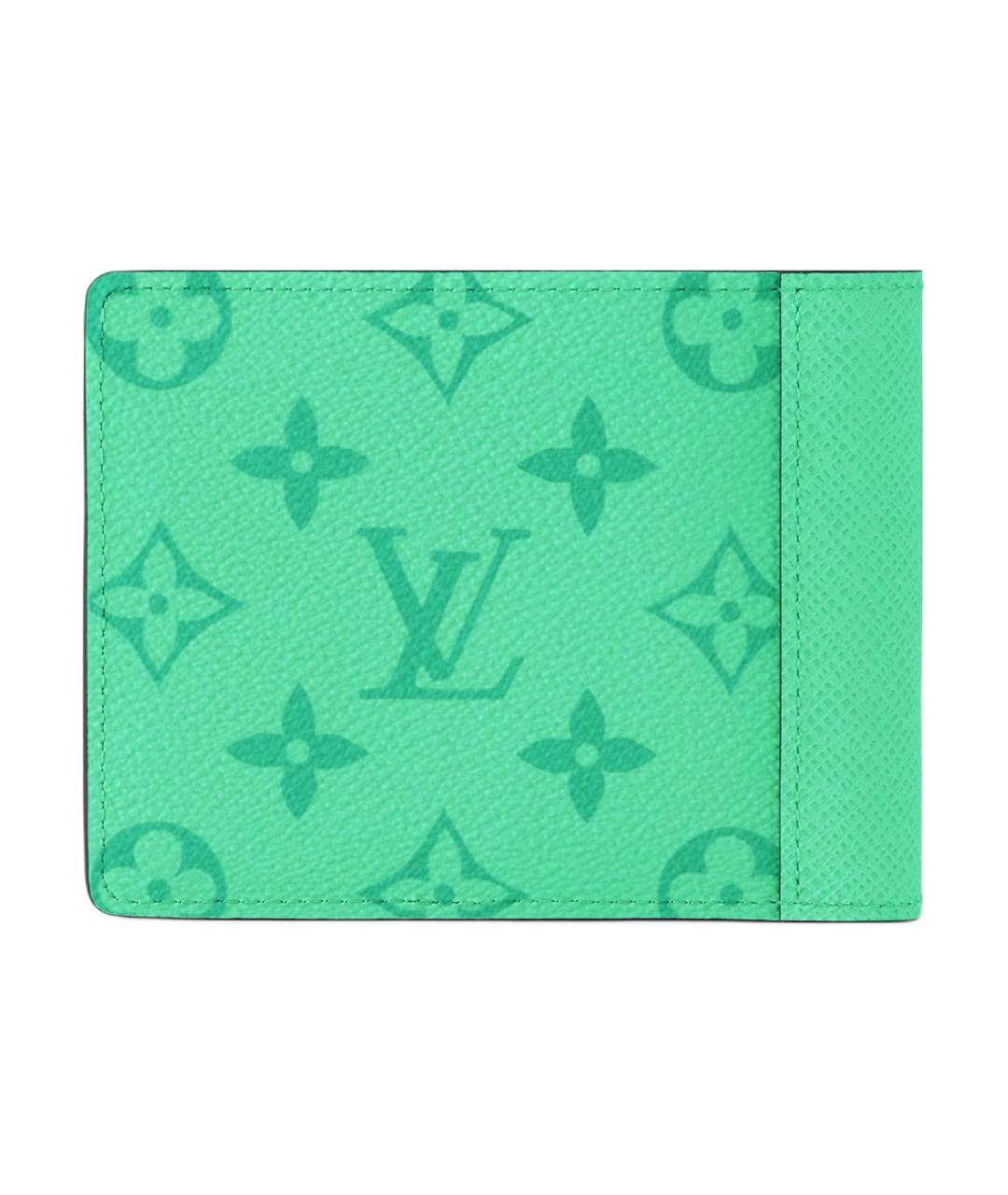 LOUIS VUITTON Зеленый кошелек, фото 3