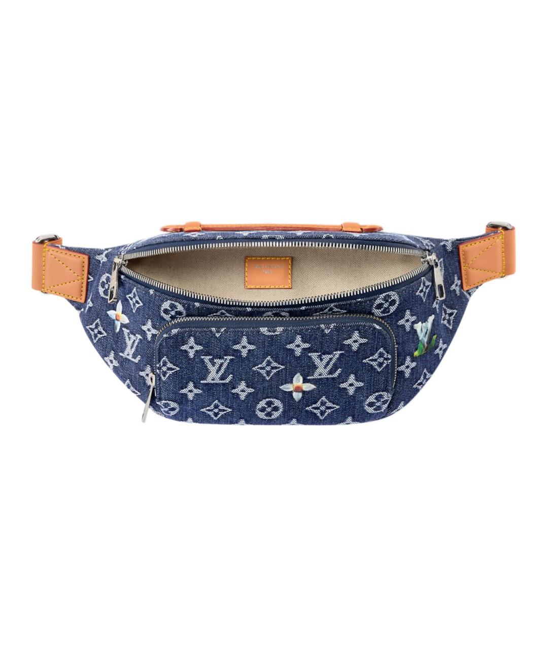 LOUIS VUITTON Синяя поясная сумка, фото 4