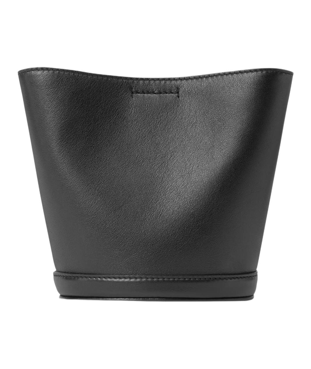 LOUIS VUITTON Черная кожаная сумка через плечо, фото 3