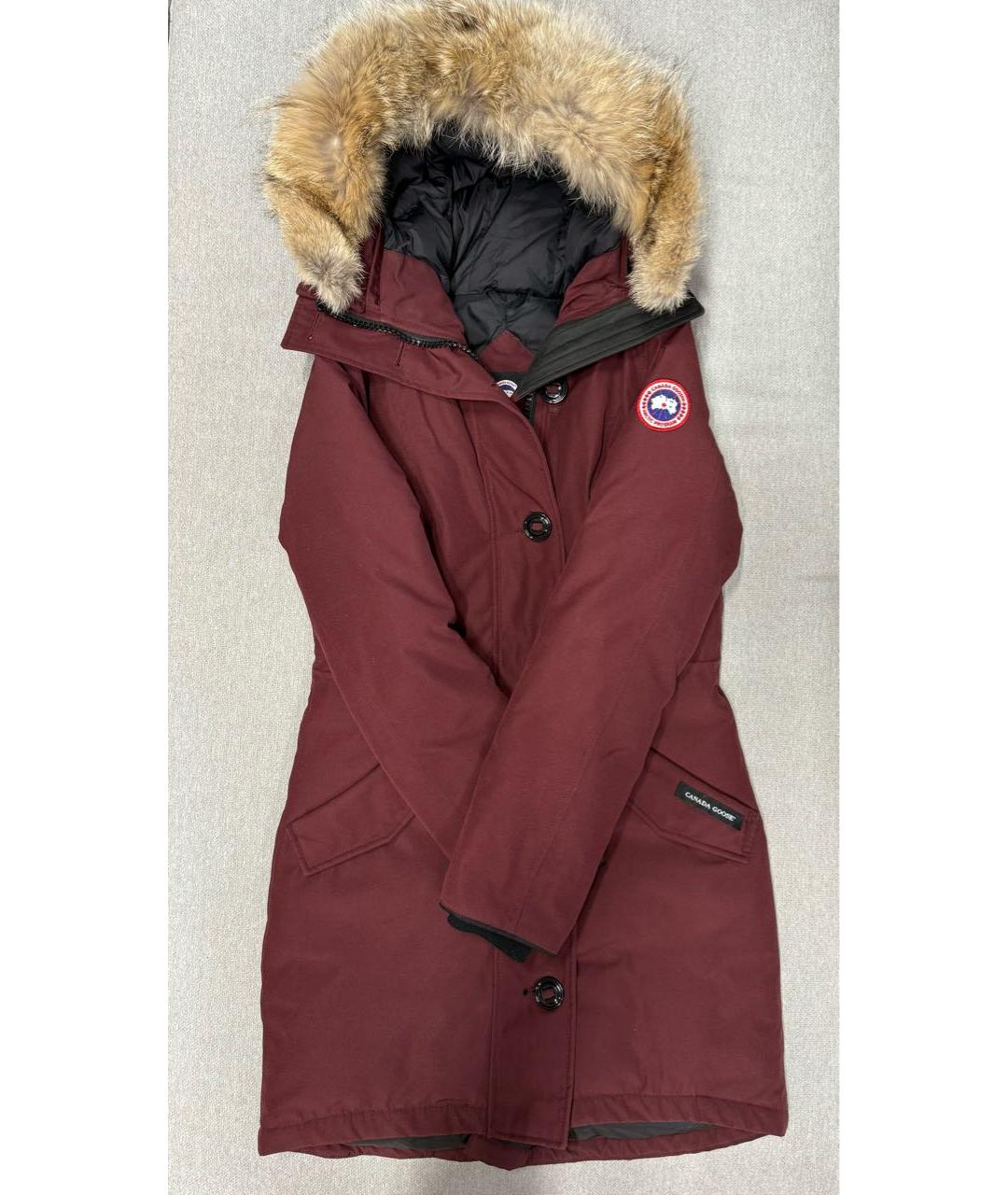 CANADA GOOSE Бордовая полиэстеровая парка, фото 3