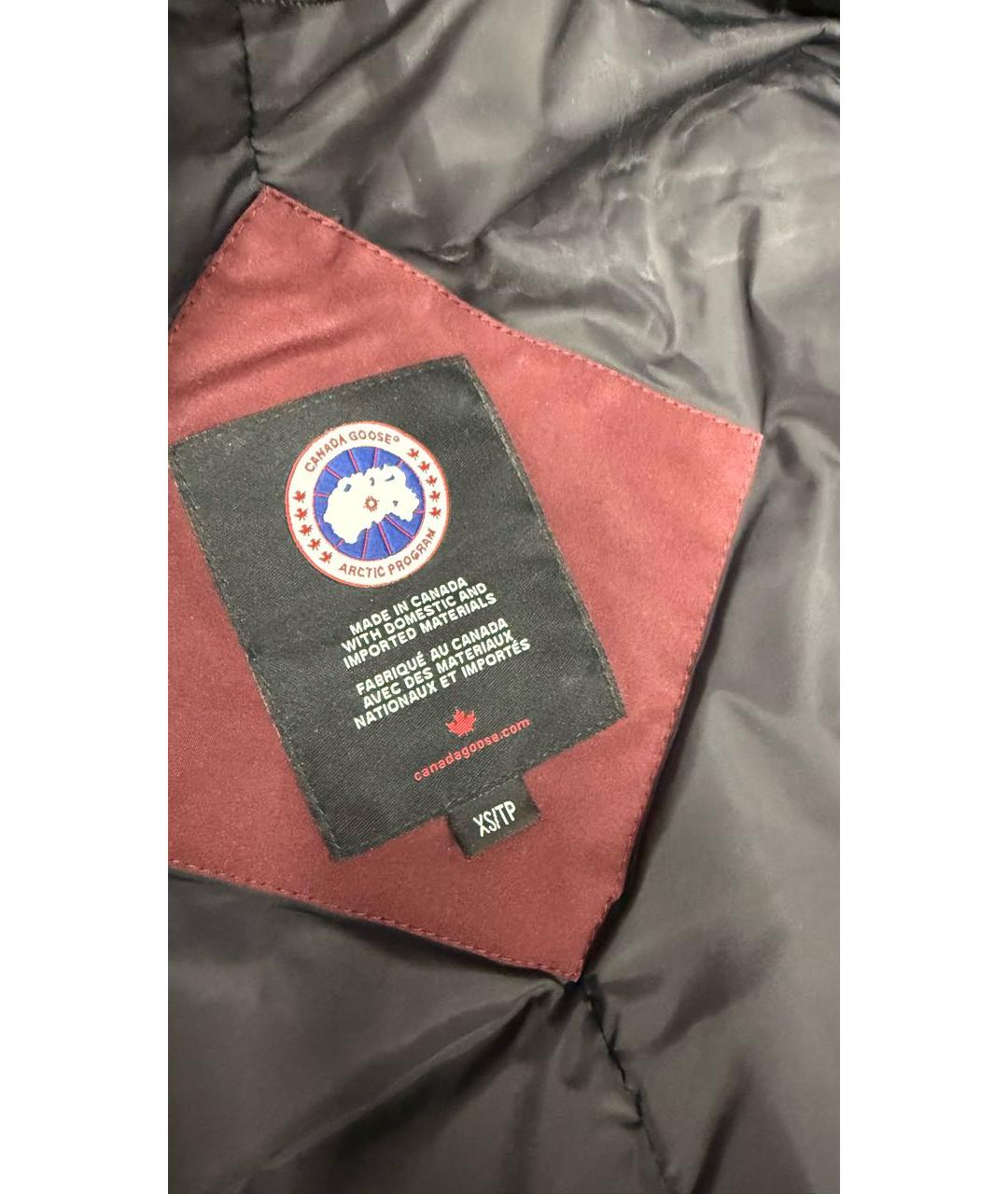 CANADA GOOSE Бордовая полиэстеровая парка, фото 4