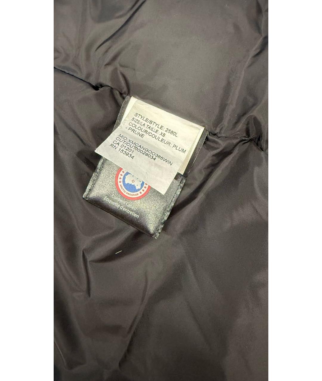 CANADA GOOSE Бордовая полиэстеровая парка, фото 5