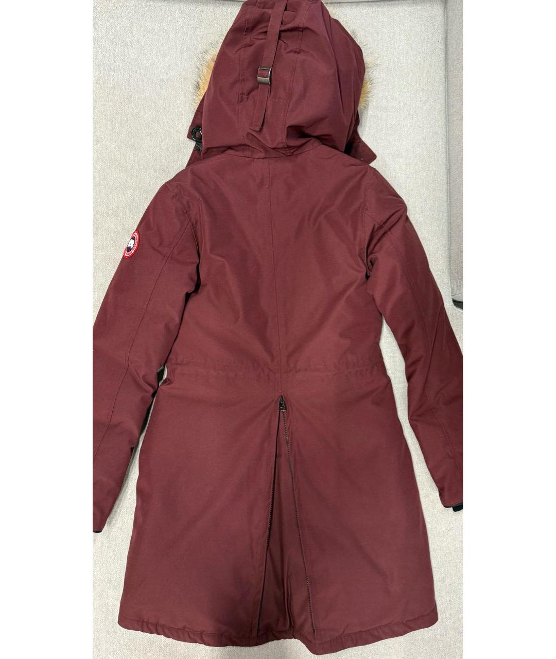 CANADA GOOSE Бордовая полиэстеровая парка, фото 2