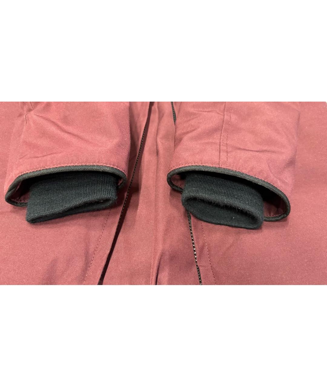 CANADA GOOSE Бордовая полиэстеровая парка, фото 7