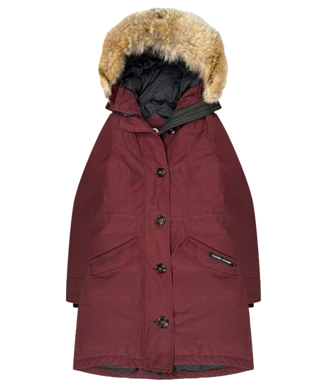 CANADA GOOSE Бордовая полиэстеровая парка, фото 1