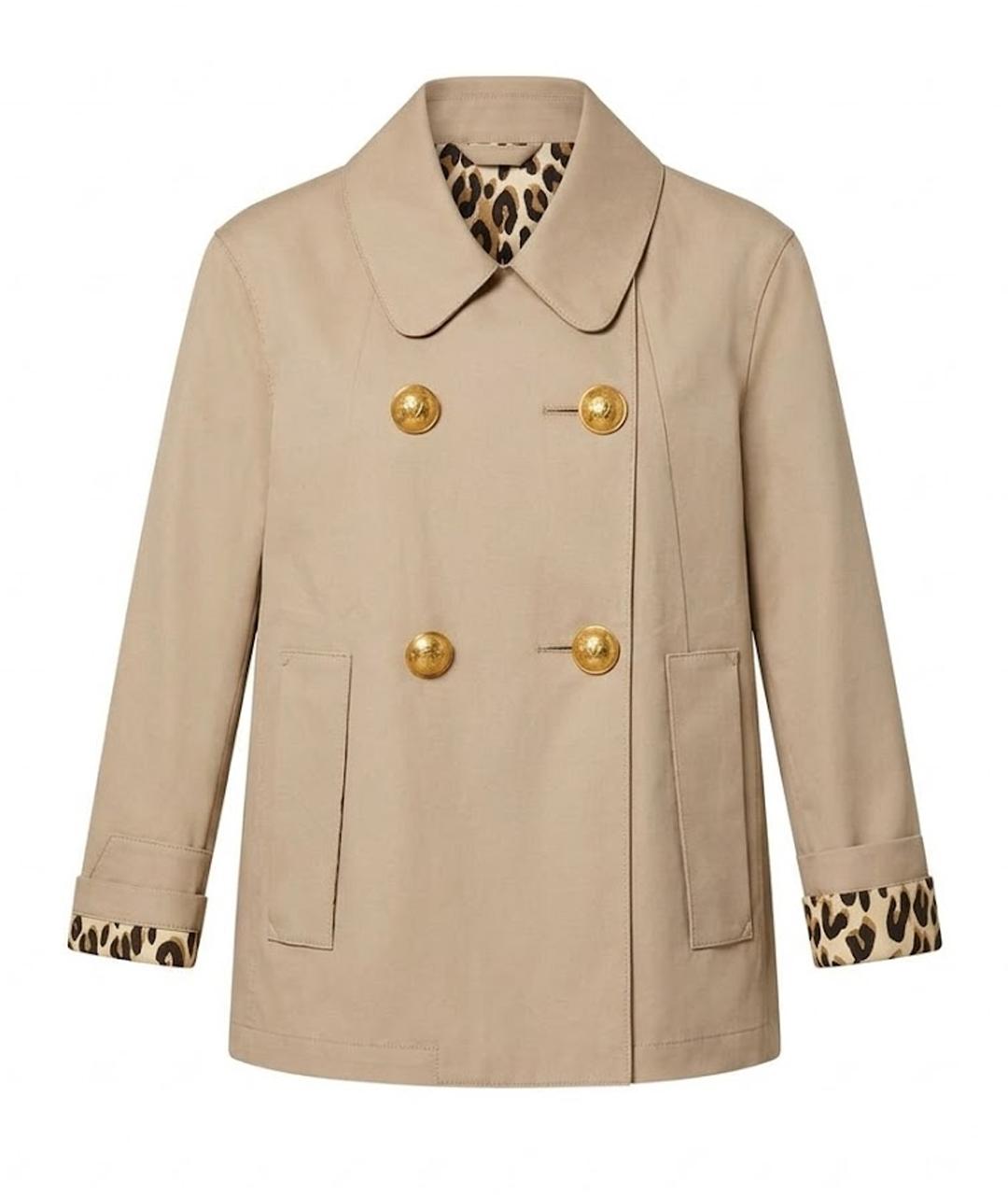 LOUIS VUITTON Бежевый полиамидовый тренч/плащ, фото 1